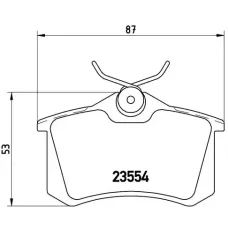 Комплект гальмівних накладок дискове гальмо BREMBO P85020